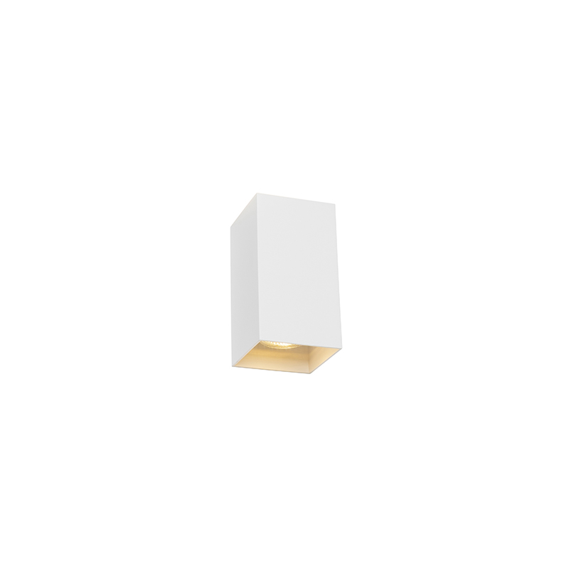 Designová nástěnná lampa bílý čtverec - Sabbir