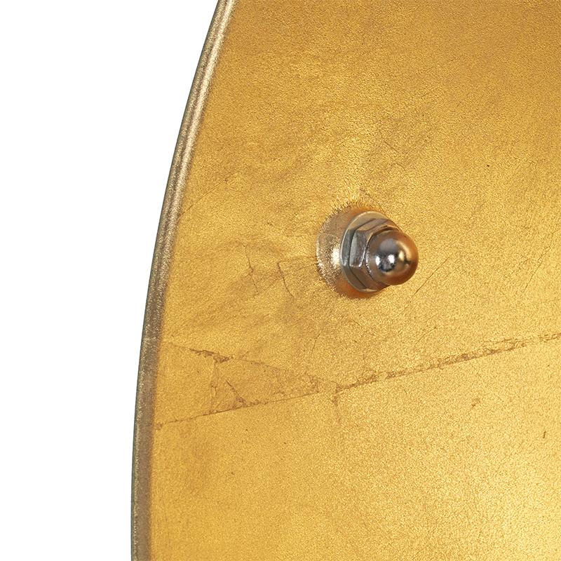 Stojací lampa černá se zlatým 51 cm nastavitelným stativem - Magnax