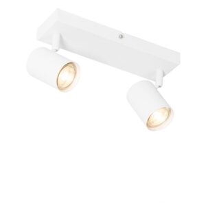 Moderní stropní svítidlo bílé 2 -světelné nastavitelné - Jeana
