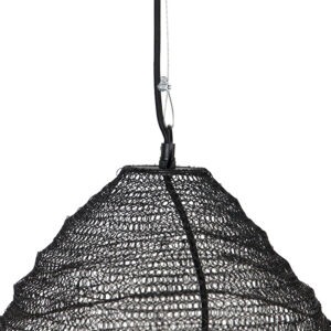 Orientální závěsná lampa černá 60 cm - Nidum
