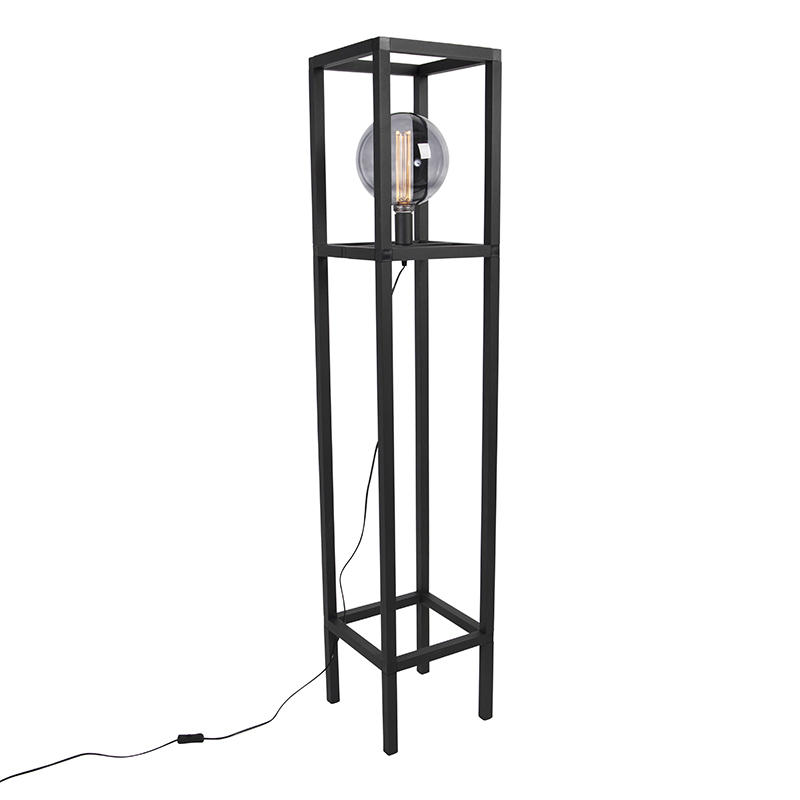 Průmyslová stojací lampa černá - Big Cage 2