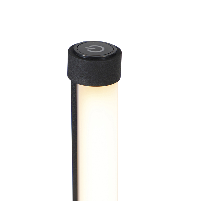 Stojací lampa černá vč. LED s dotykovým stmívačem 3stupňové stmívatelné - Line-up