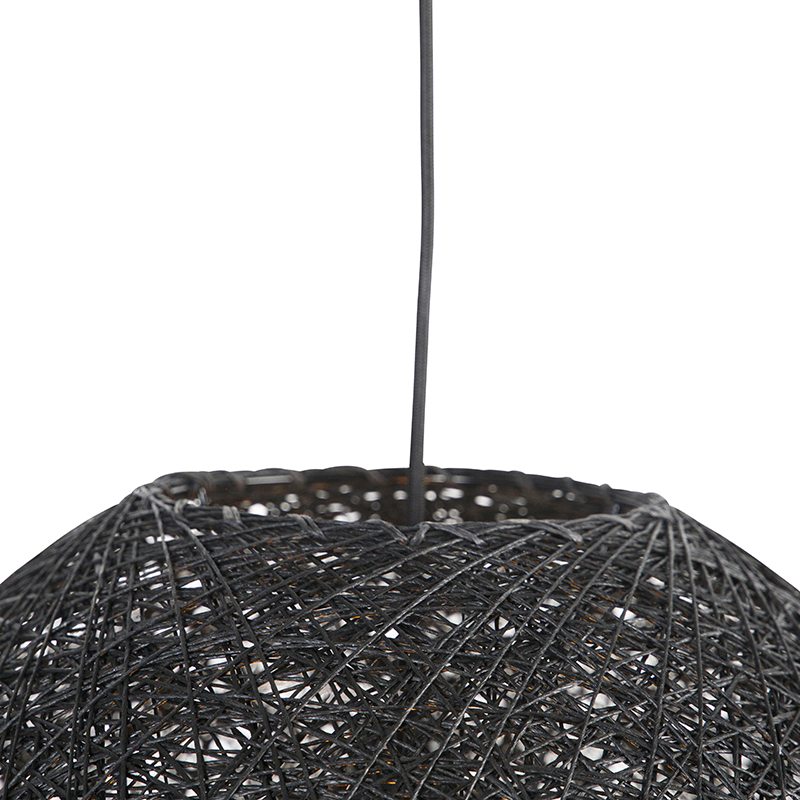 Závěsná lampa černá 45 cm - Corda