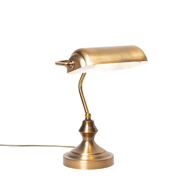 Klasická stolní lampa/notářka bronzová - Banker