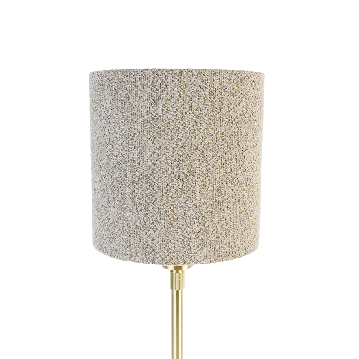 Stolní lampa zlatá nastavitelná s boucle stínidlo taupe 20 cm - Parte