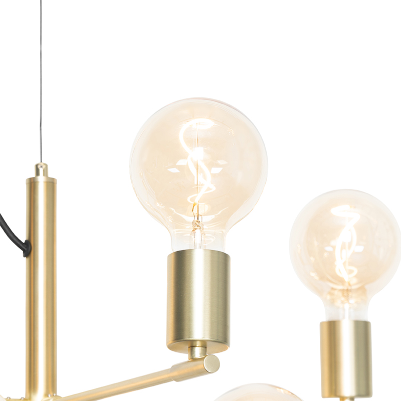 Moderní závěsná lampa zlatá 8-světel - Osprey